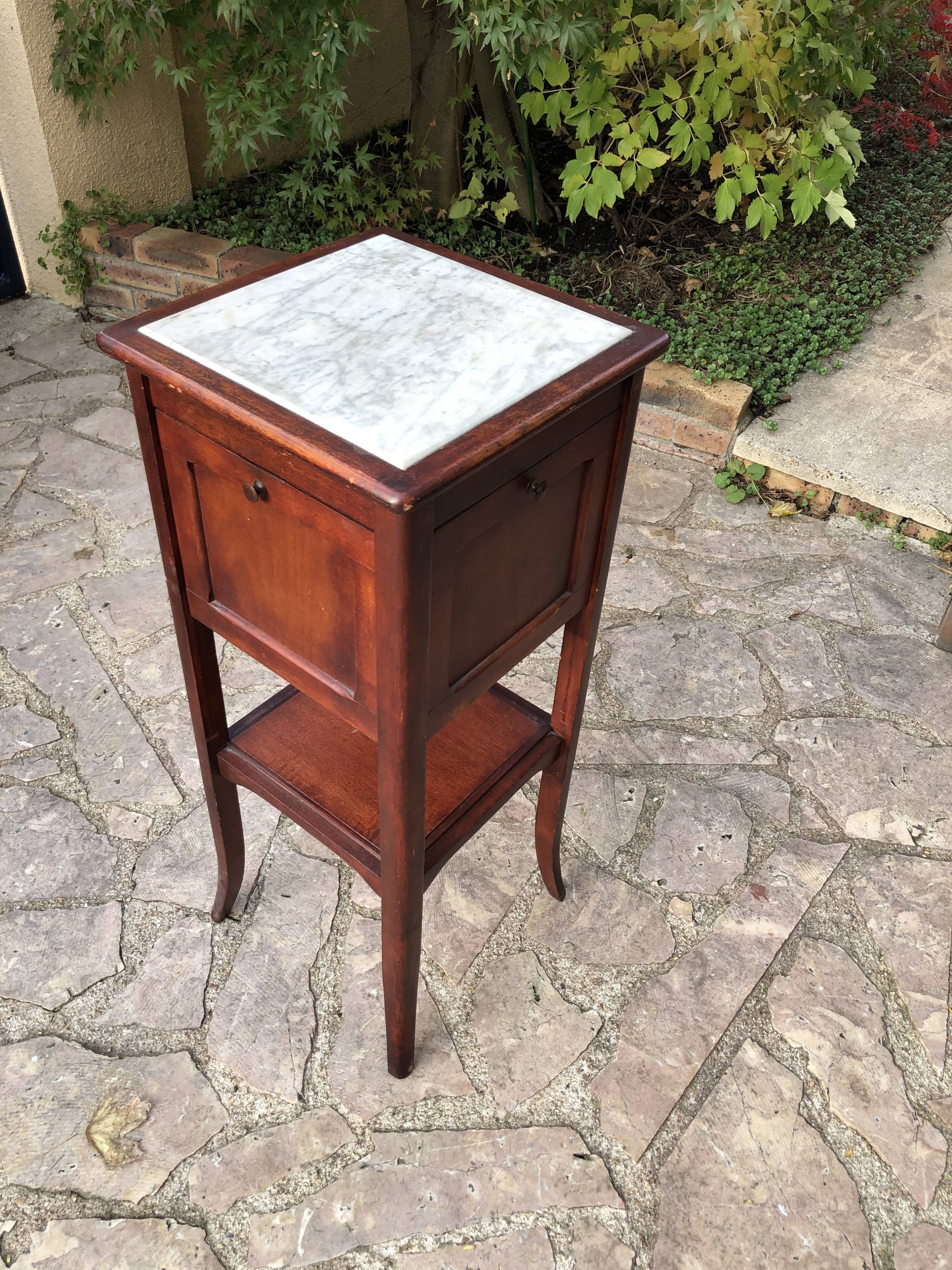 Old bedside marble top