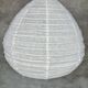 Average suspension in rattan and natural linen with a Japanese droplet shape H