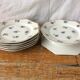 Set of 7 vintage porcelain dessert plates