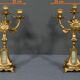 Paire de candélabres en régule doré et onyx – 1940