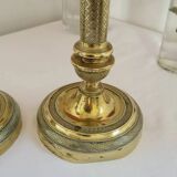 A pair of Gilt Bronze Candlesticks