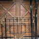 Antique bed 140x190 iron and brass