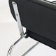 Vintage low armchair. Chrome metal and eskai - Spain, 1970s