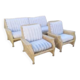 Salon rotin Vintage