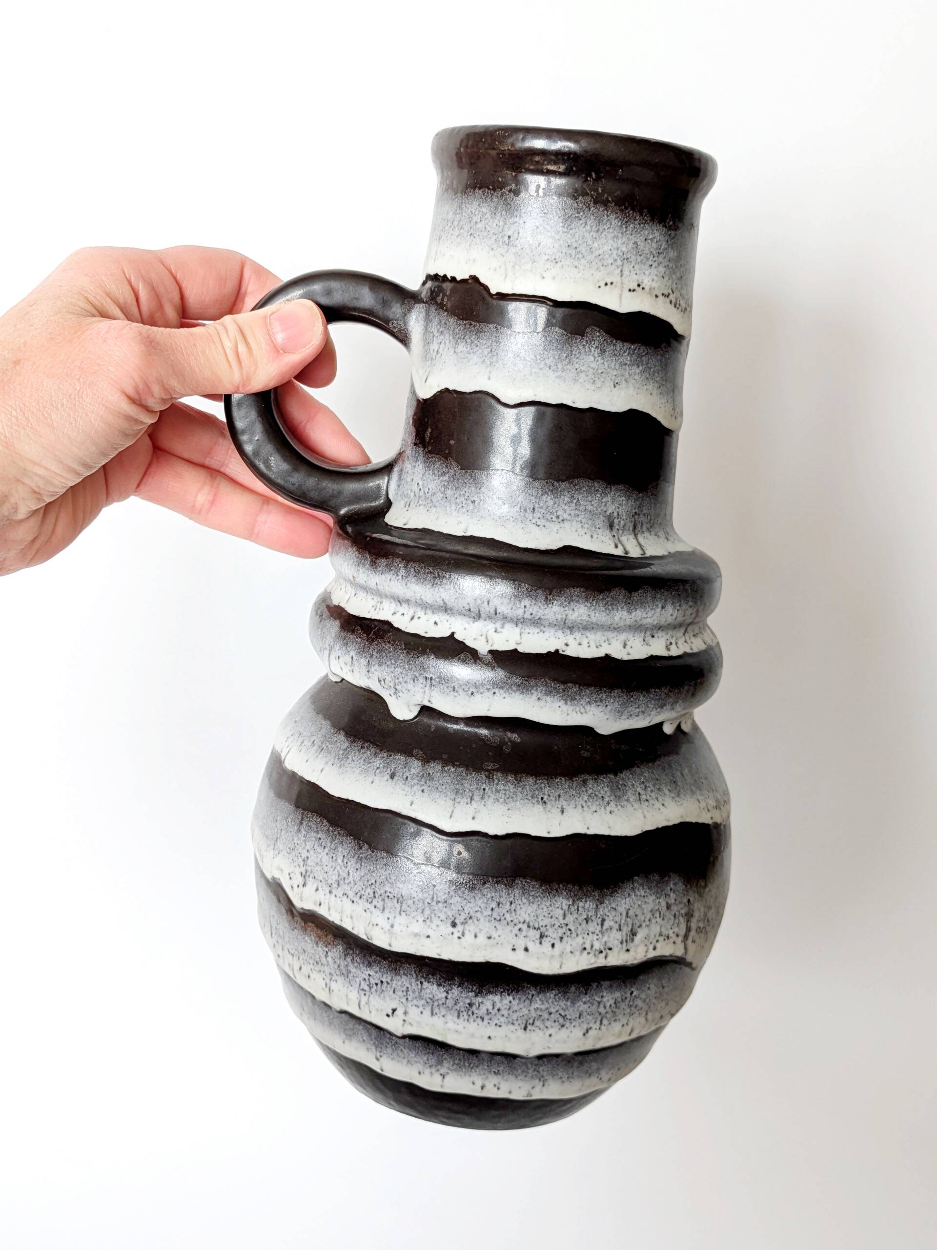 Scheurich pitcher vase, Vienna model, vintage ceramic from the 60s