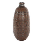 Scandinavian Modern Brown Stoneware Floor Vase by Arthur Andersson, Wallåkra