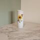 Sunflower vase in white porcelain Creidlitz Bavaria