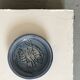 Ceramic trinket dish / enamelled bowl with stylised fish decoration, around 1950.