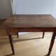 Table de bistrot ancienne en noyer blond