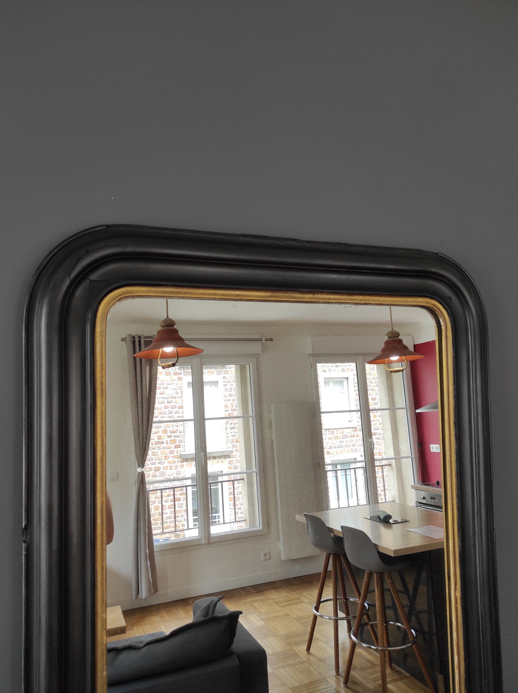 Miroir ancien Louis Philippe 98x71 cm