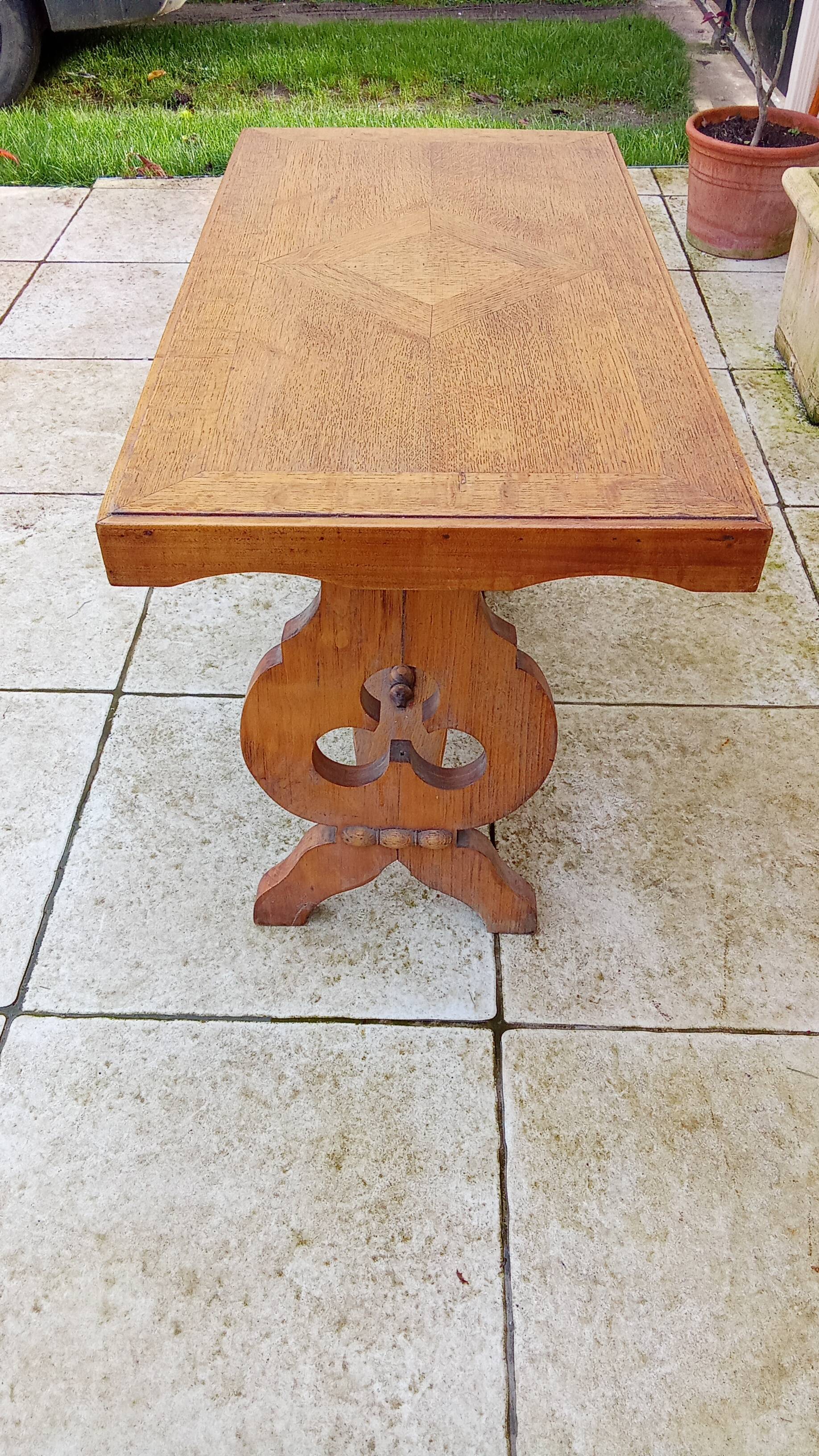 Vintage mountain chalet coffee table