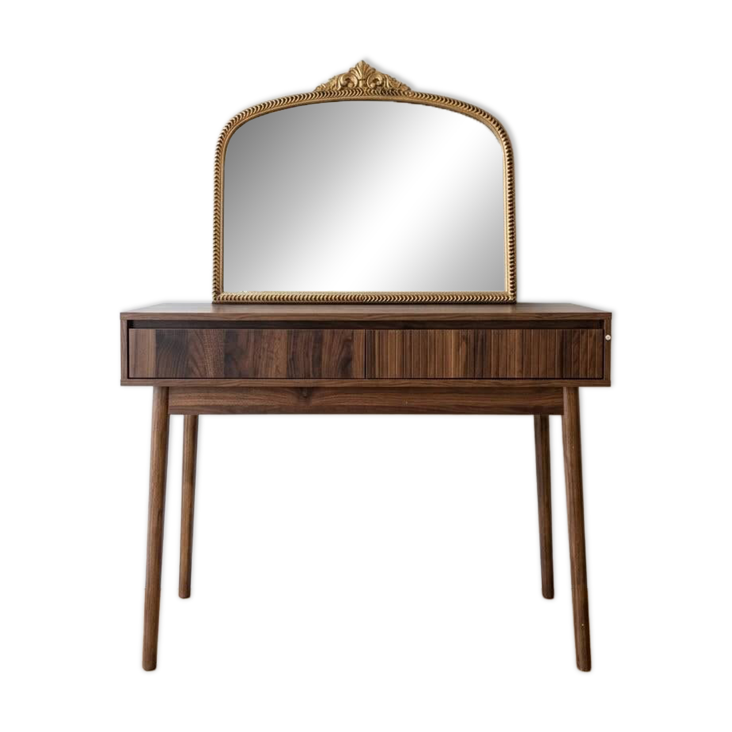 Retro Walnut Wood Hairdresser