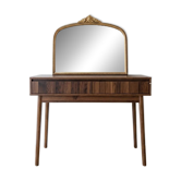 Retro Walnut Wood Hairdresser