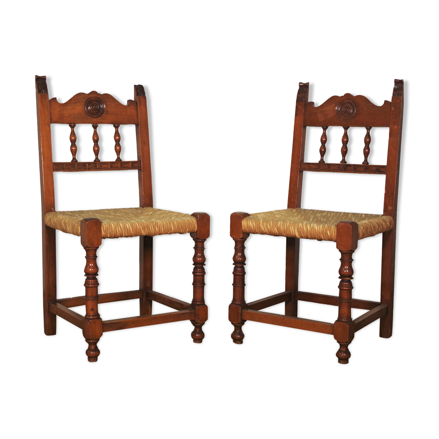 Wooden chairs, set of 2