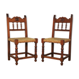 Wooden chairs, set of 2