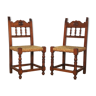 Chaises en bois, ensemble de 2