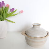 Saladier, or soup pot, ceramic, Niderviller stone pattern
