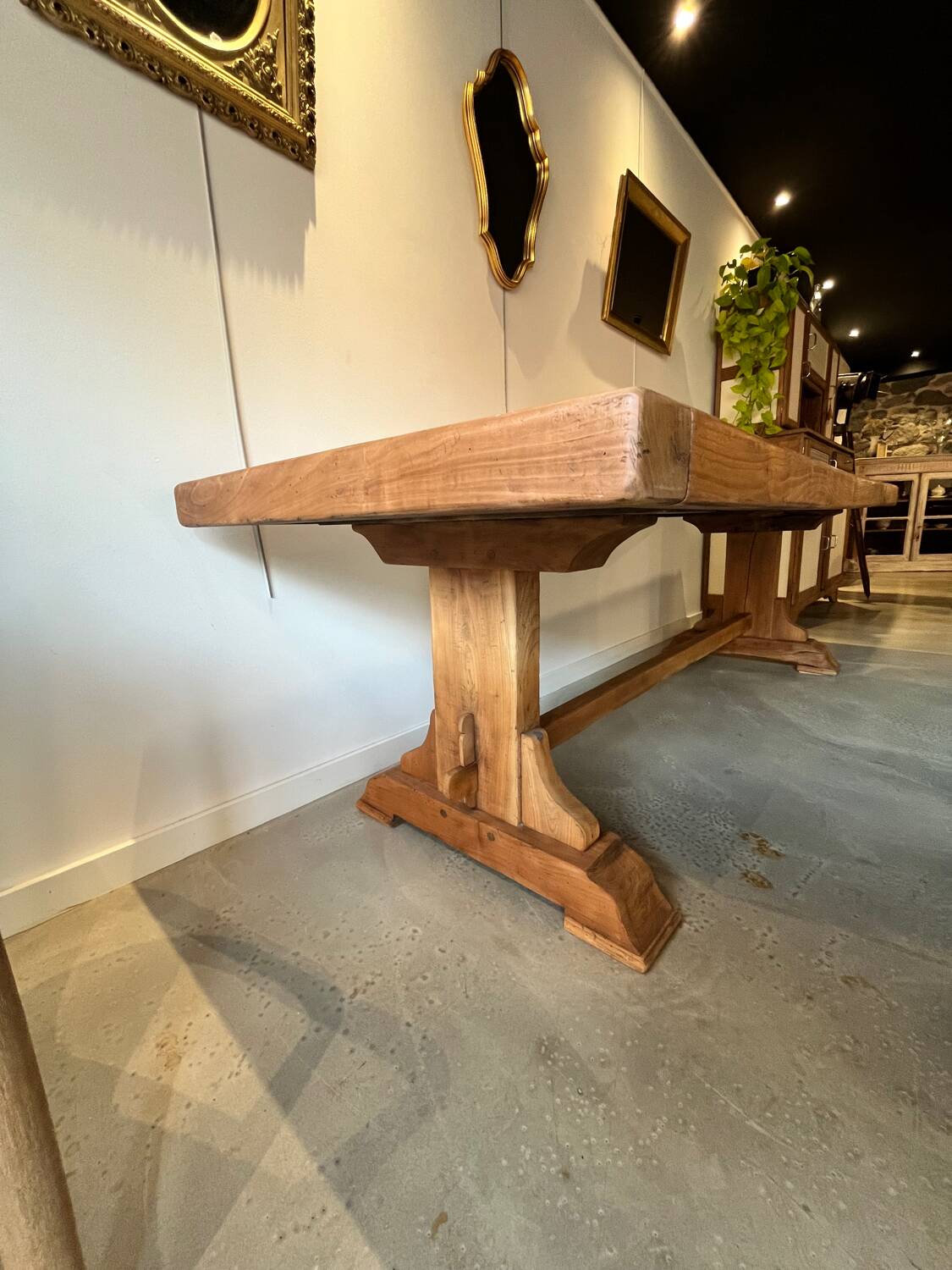 Monastery style farmhouse table