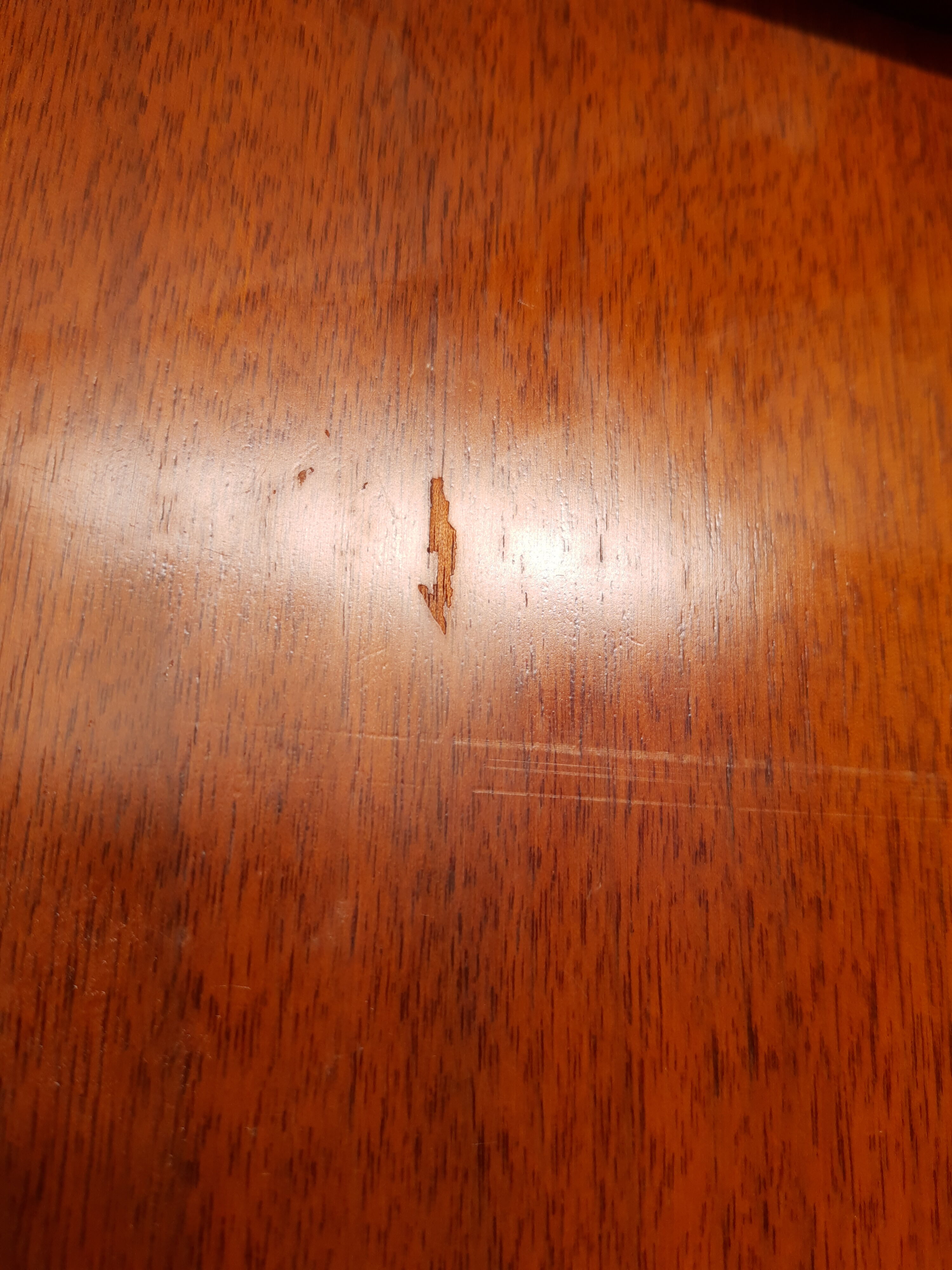 Bahut low teak vintage 80s