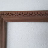 Pair of old wooden frames, oves decoration