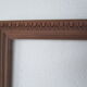 Pair of old wooden frames, oves decoration