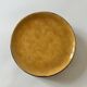 Set of glazed ceramic dessert plates
