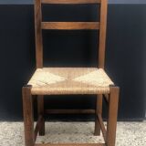 Set of 6 straw chairs