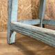 Tabouret porte plante bois patiné déco loft atelier campagne chic