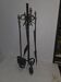 Fireplace hearth accessory in wrought iron