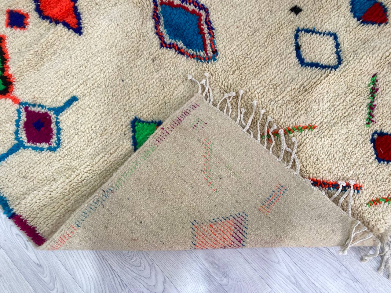 Handmade Moroccan Berber carpet 250 x 148 CM