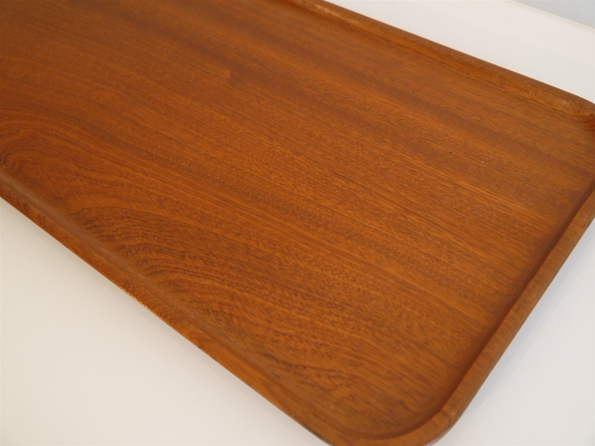Scandinavian vintage 1960 mahogany tray