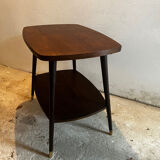 Coffee table with brass