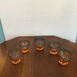 5 liqueur glasses