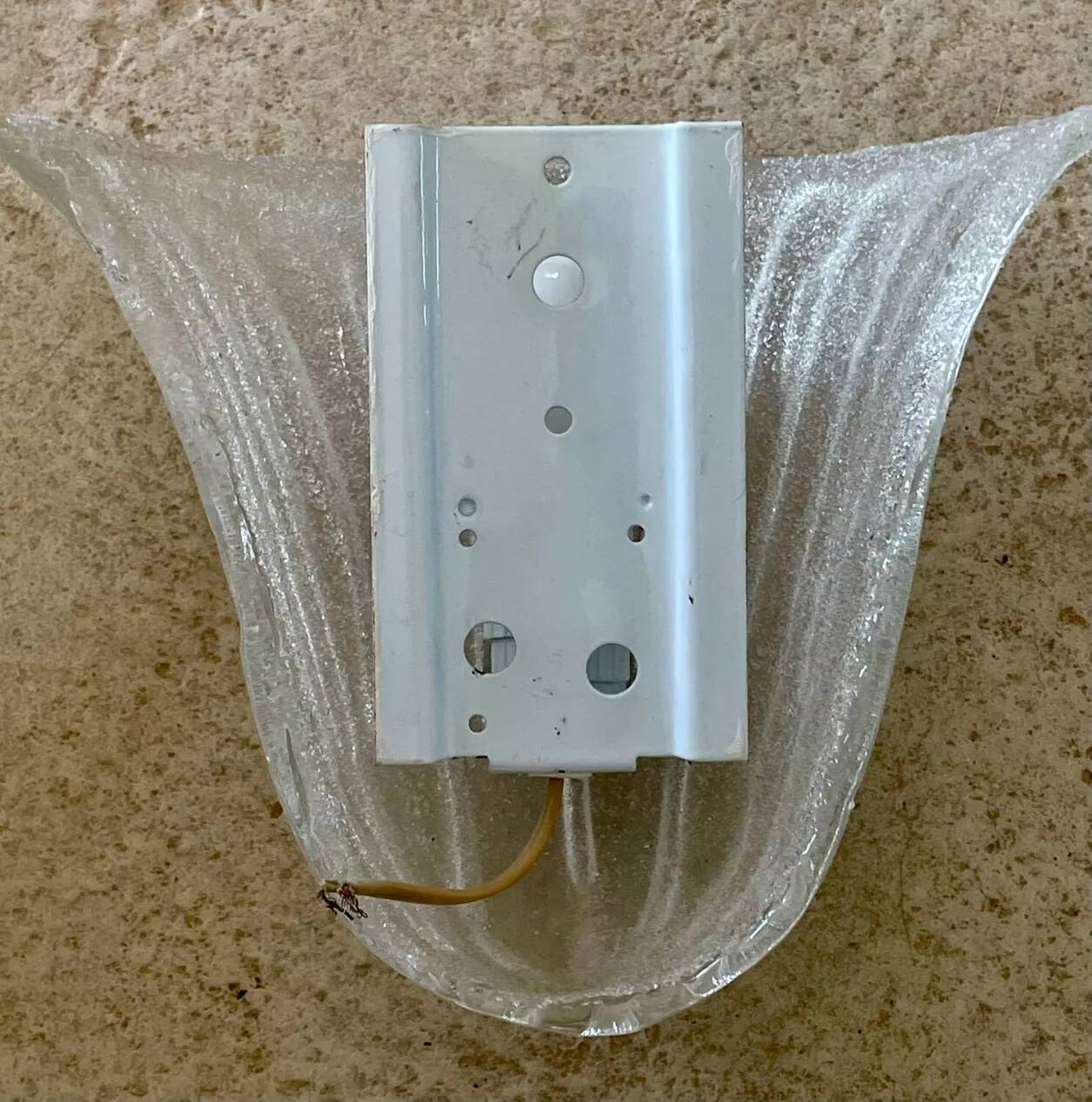 Vintage Murano glass wall lamp