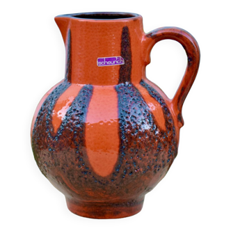Vintage Scheurich Keramik vase or pitcher - Fat Lava - Made in West-Germany