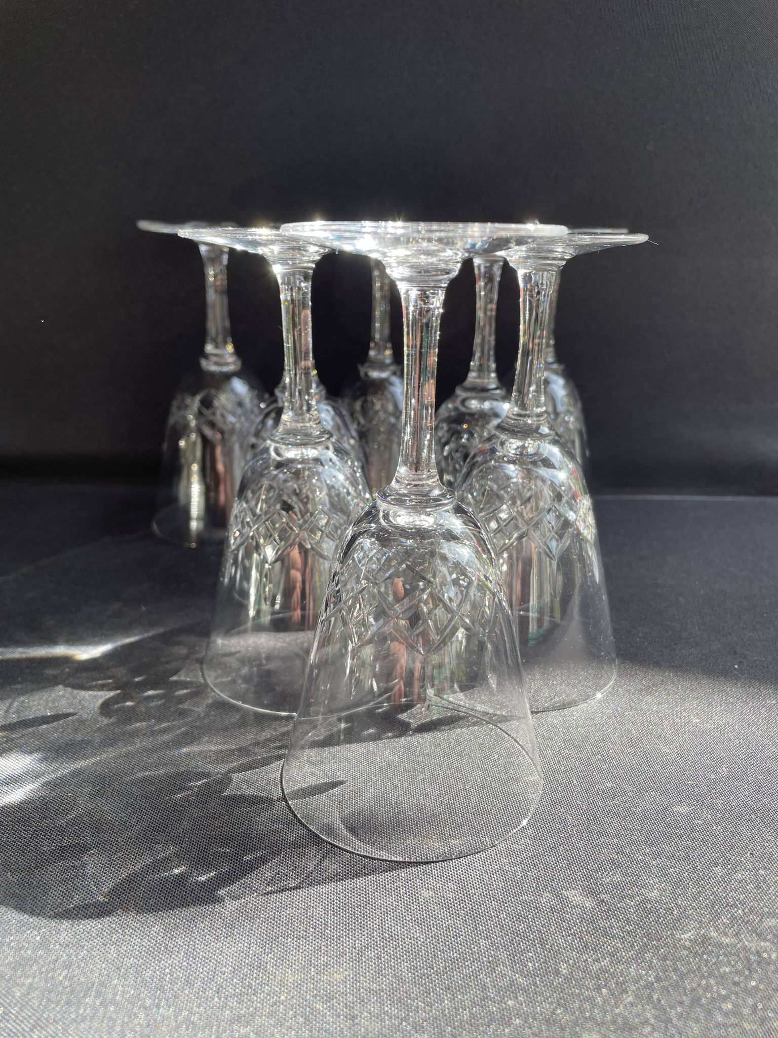 8 wine glasses – Cristallerie de Nancy (1920-1934)
