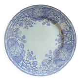 Plat ancien en terre de fer Sarreguemines 