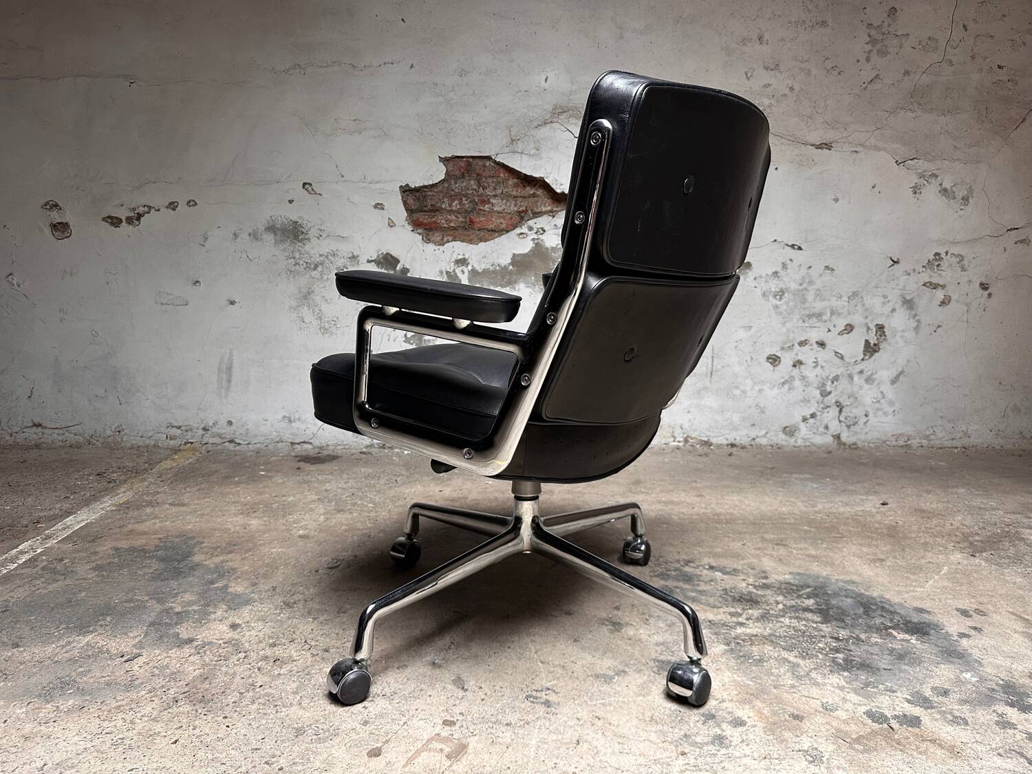 Vintage bureaustoel Herman Miller lobby chair