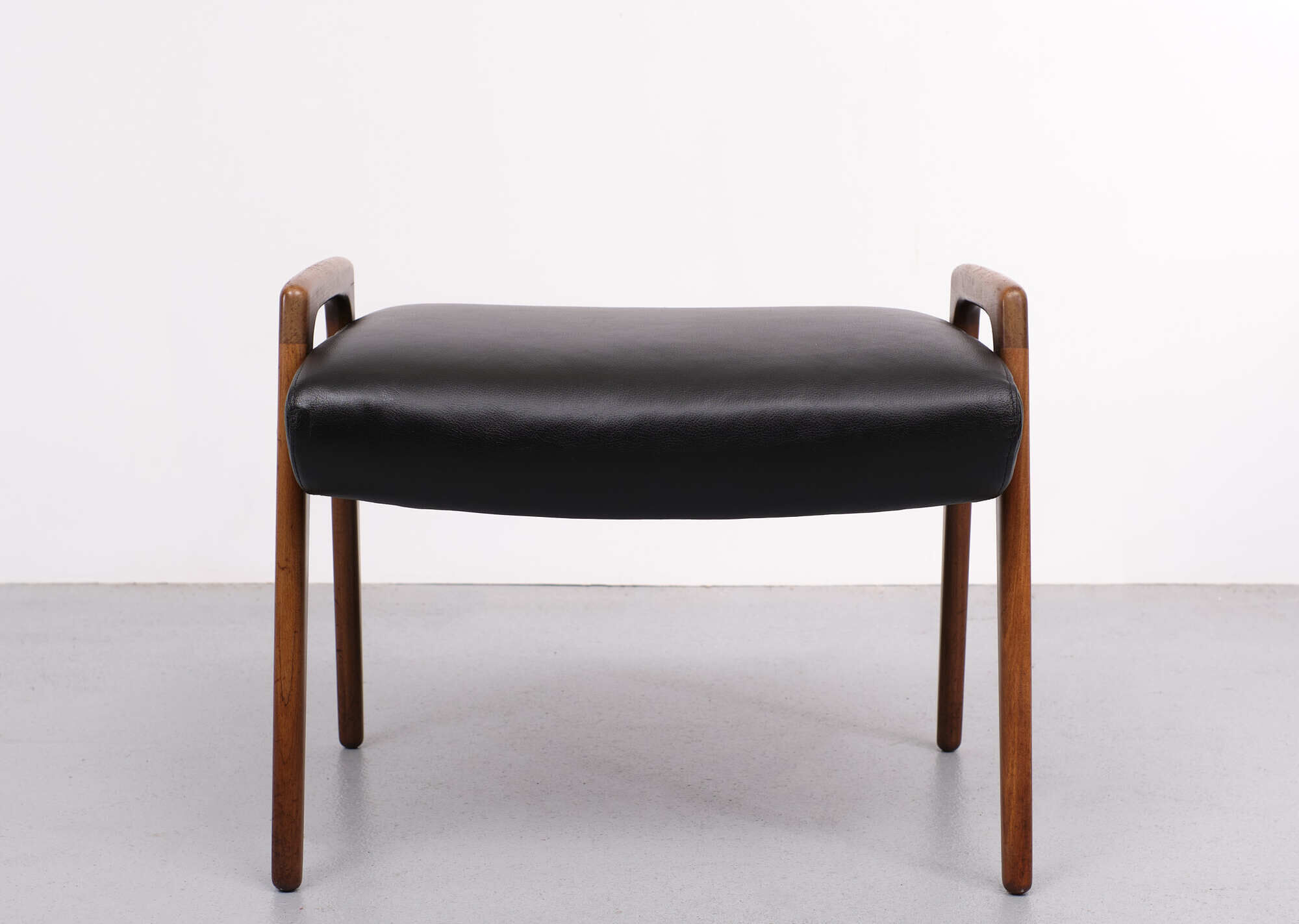Vintage teak foot stool, scandinavian, 1960s