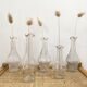 Set of 5 glass apothecary vials