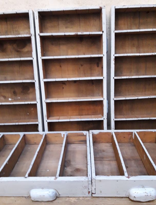 Set of 5 drawers with compartments 60x29,5x7cm