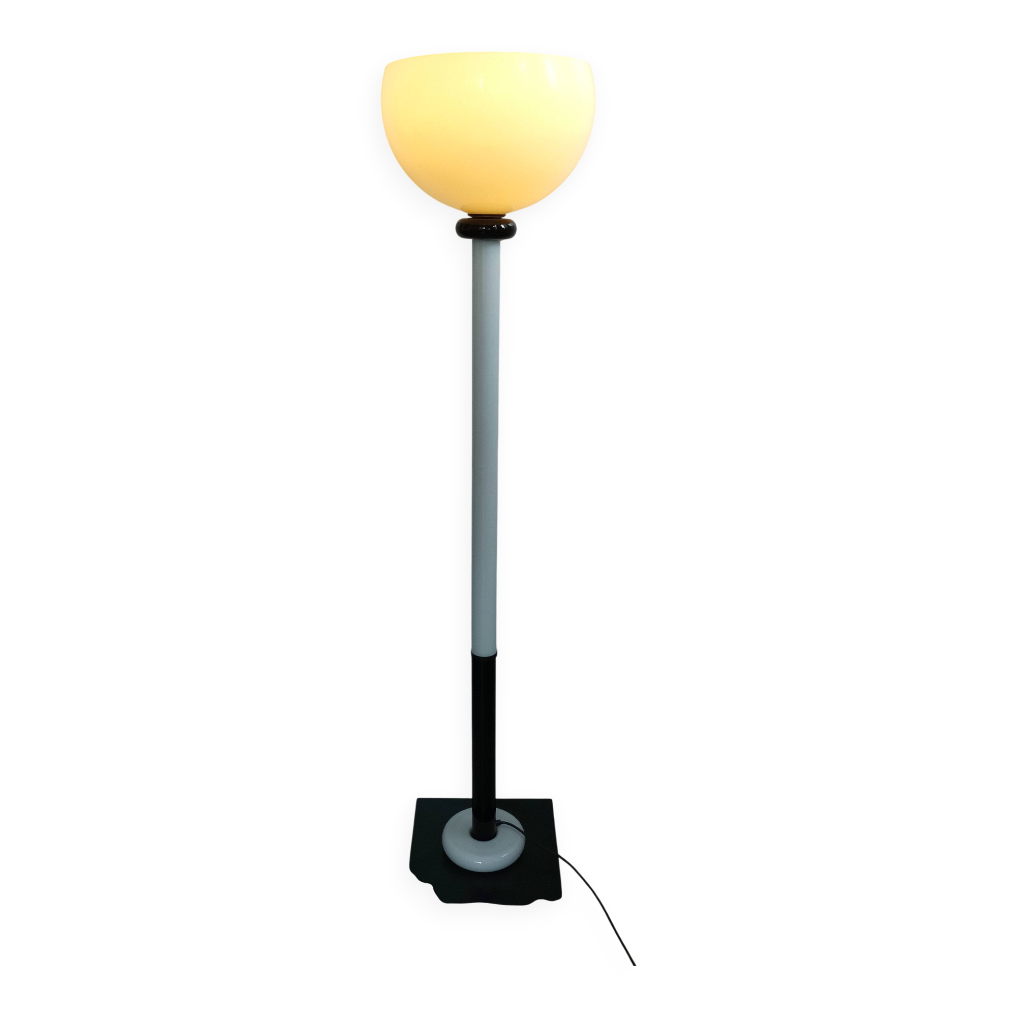 Rare signed Glass Floor lamp by Venini, italy