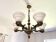 Bronze neoclassical chandelier with 6 lights