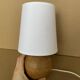 Old blond wood table lamp