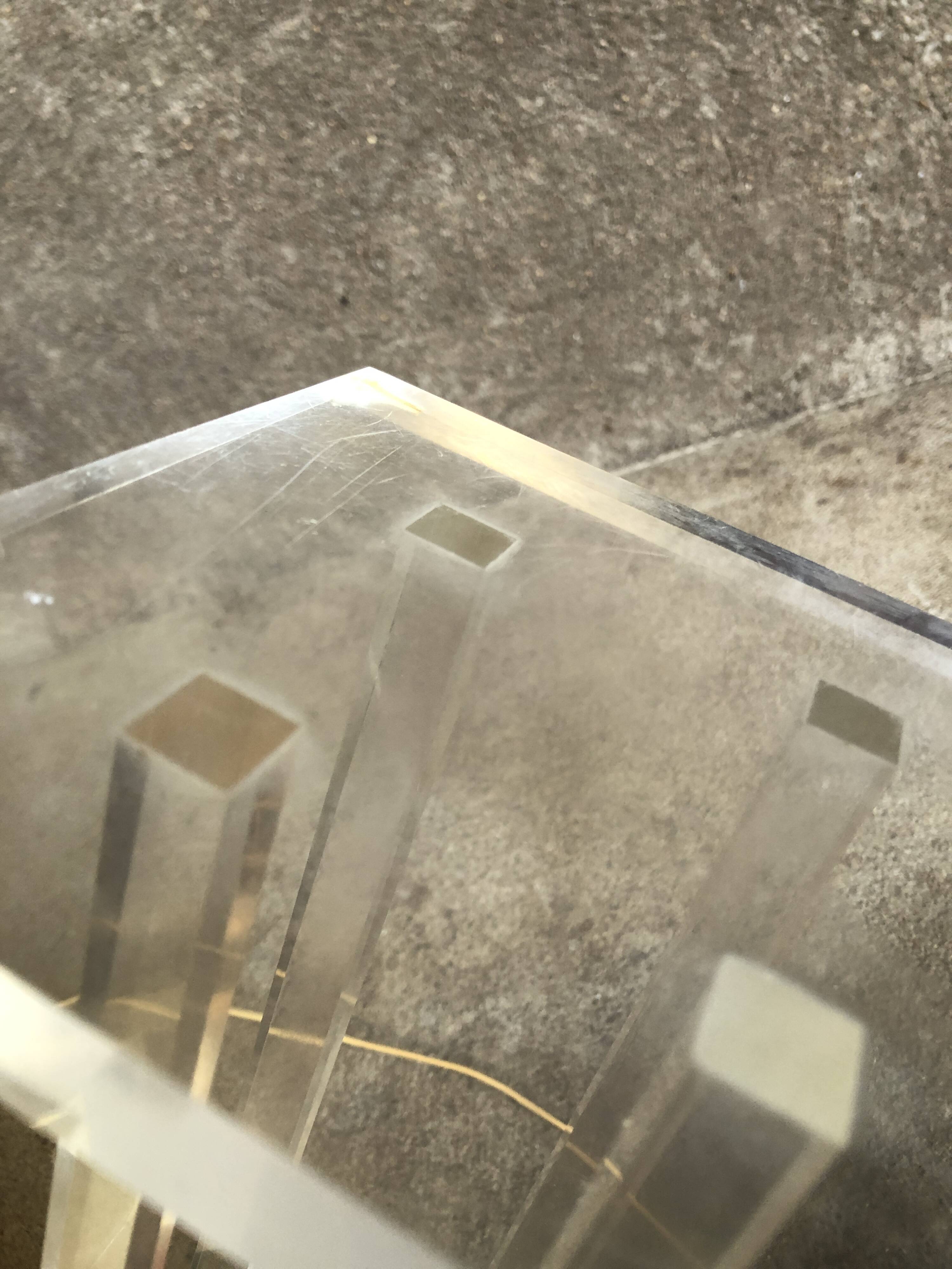 Lampe plexi David Lange, 1970 pour Roche Bobois
