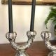 Pair of Val d'or ceramic candle holders