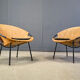Vintage balloon chairs by Lusch & Co, 1960s - set of 4