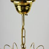 Chandelier pampilles pearl pink.