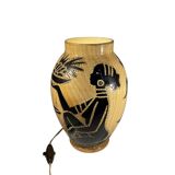 Ceramic tea light lamp, grandjean jourdan for vallauris