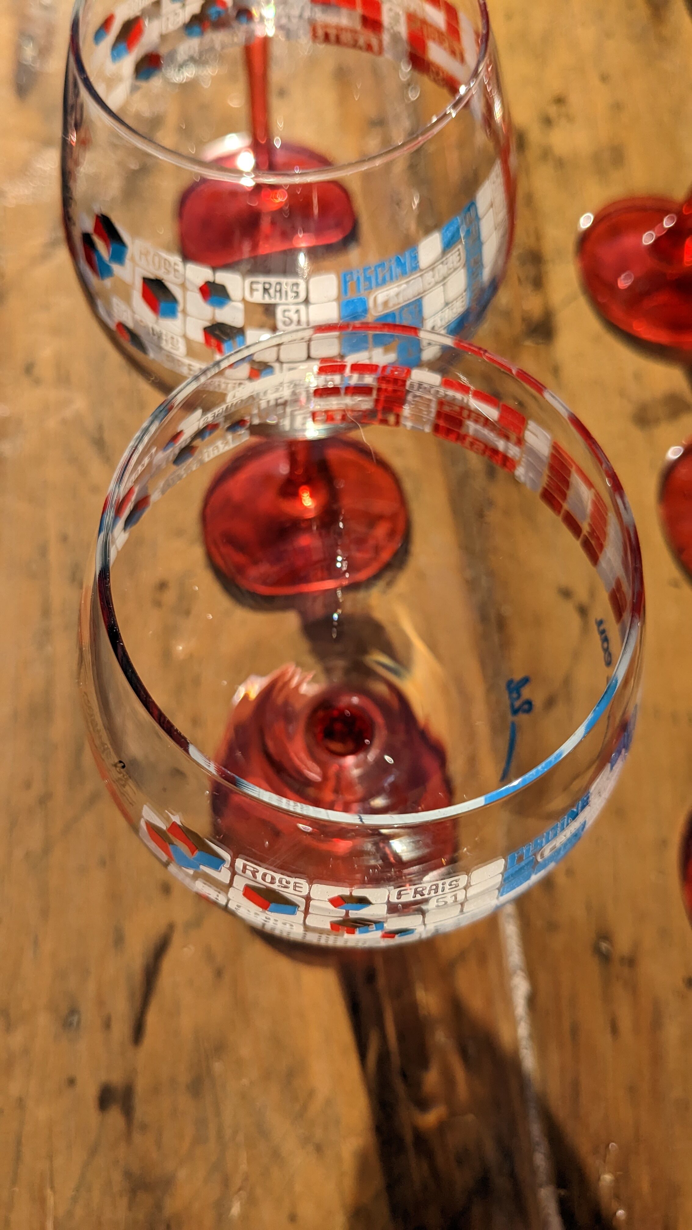 Glasses Pastis 51 rosé pool by six